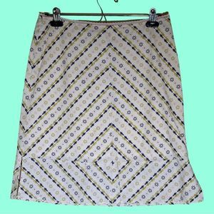 Vintage Y2K Fossil Women's Skirt mini with side slit men women print 6 cotton